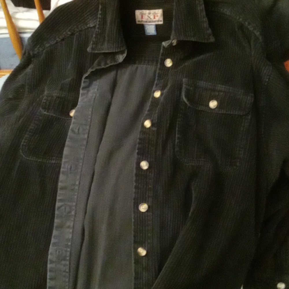 EXP Jeans By Express Vintage Corduroy Shacket 100% Cotton L - Picture 5 of 6
